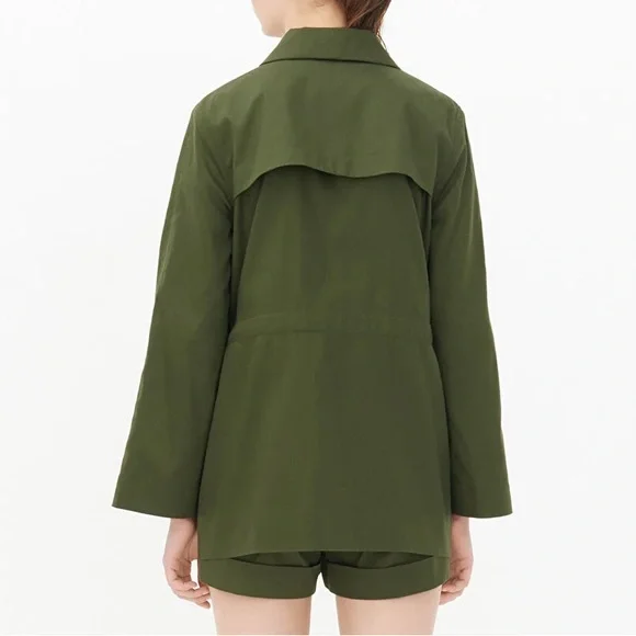 Sandro Olive Trench Coat - Picture 13 of 15